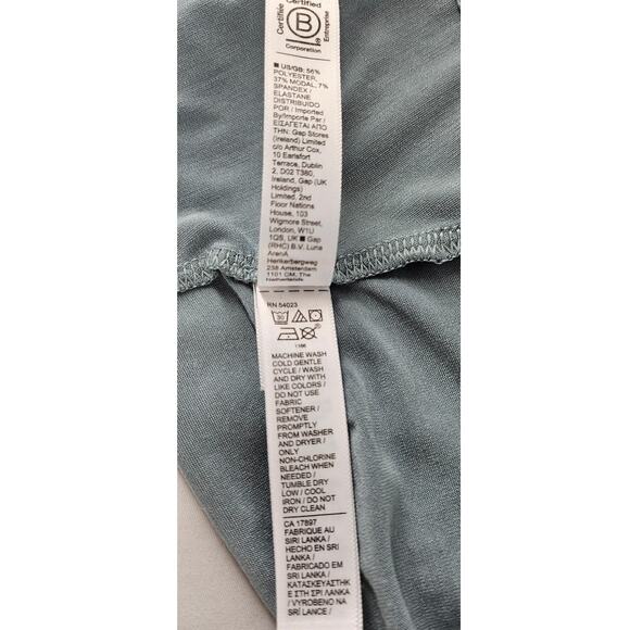 ATHLETA WOMEN'S EMBODY TWIST FRONT TOP  3/4 SLEEVE SAGE – SIZE 2X - STYLE 987314 - Picture 5 of 9